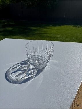 Waterford Crystal Kildare Finger Bowl / Open Sugar Bowl 1989 Etched EUC